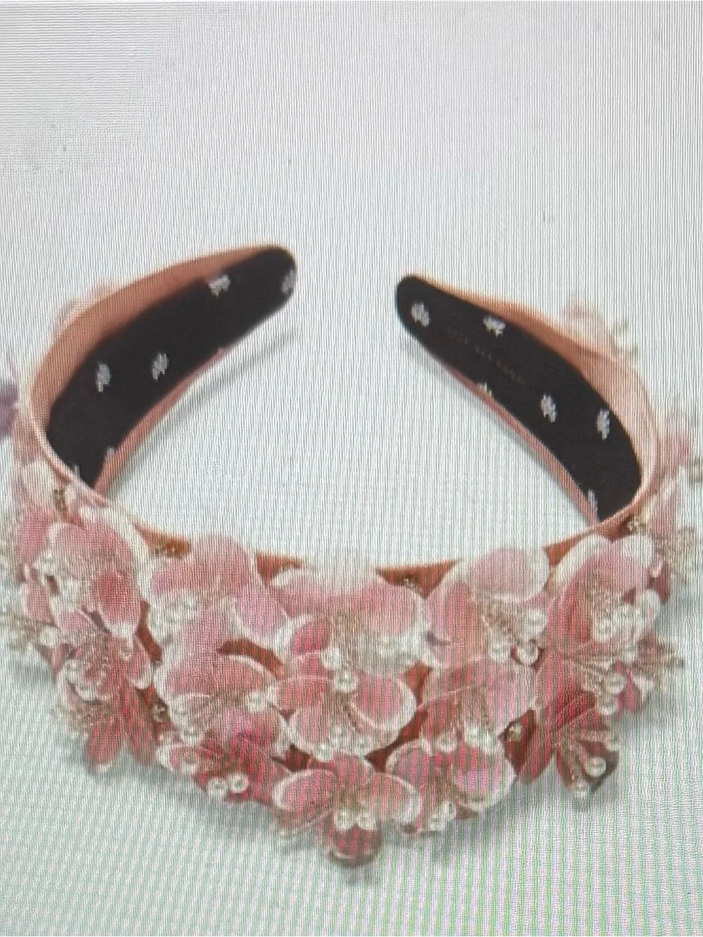 Lele Sadoughi satin blush